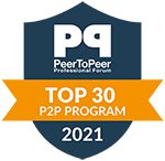 PeerToPeer Top 30 2021 badge