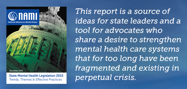 State Mental Health Legislation 2015 | NAMI: National Alliance On ...