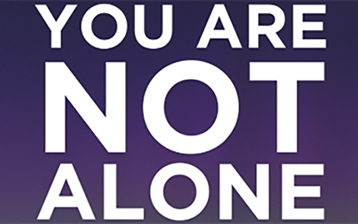 you are not alone text