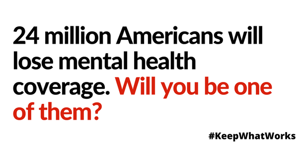 24 million Americans will lose mental health coverage. Will you be one of them?