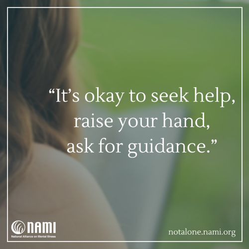 It's okay to seek help, raise your hand, ask for guidance.