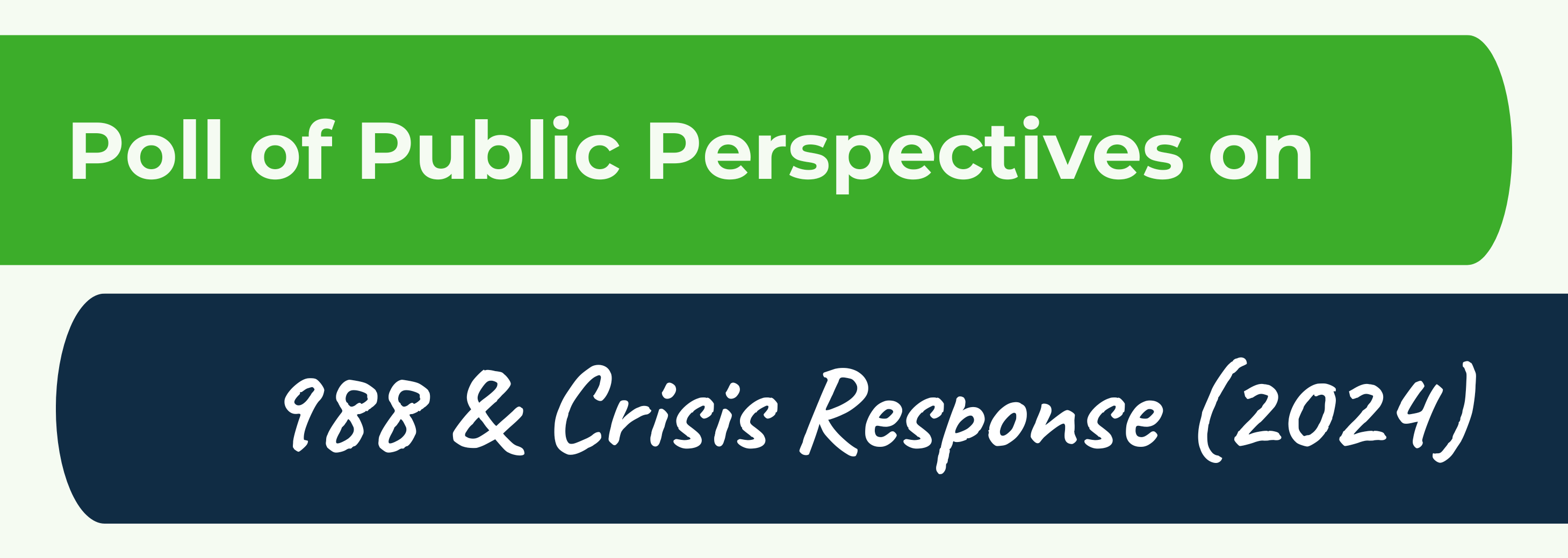 Poll of Public Perspectives on 988 & Crisis Response (2024)